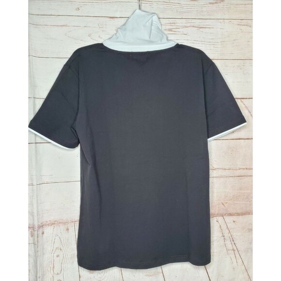 Vassari Los Angeles XL High Button Collar Rare Short Sleeve Shirt - Picture 7 of 12